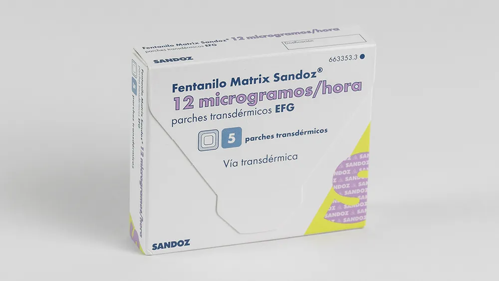 Fentanyl Matrix Sandoz 12 micrograms/hour transdermal patches EFG patches, transdermal