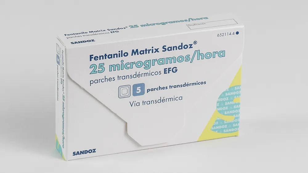 Fentanyl Matrix Sandoz 25 micrograms/hour transdermal patches EFG patches, transdermal