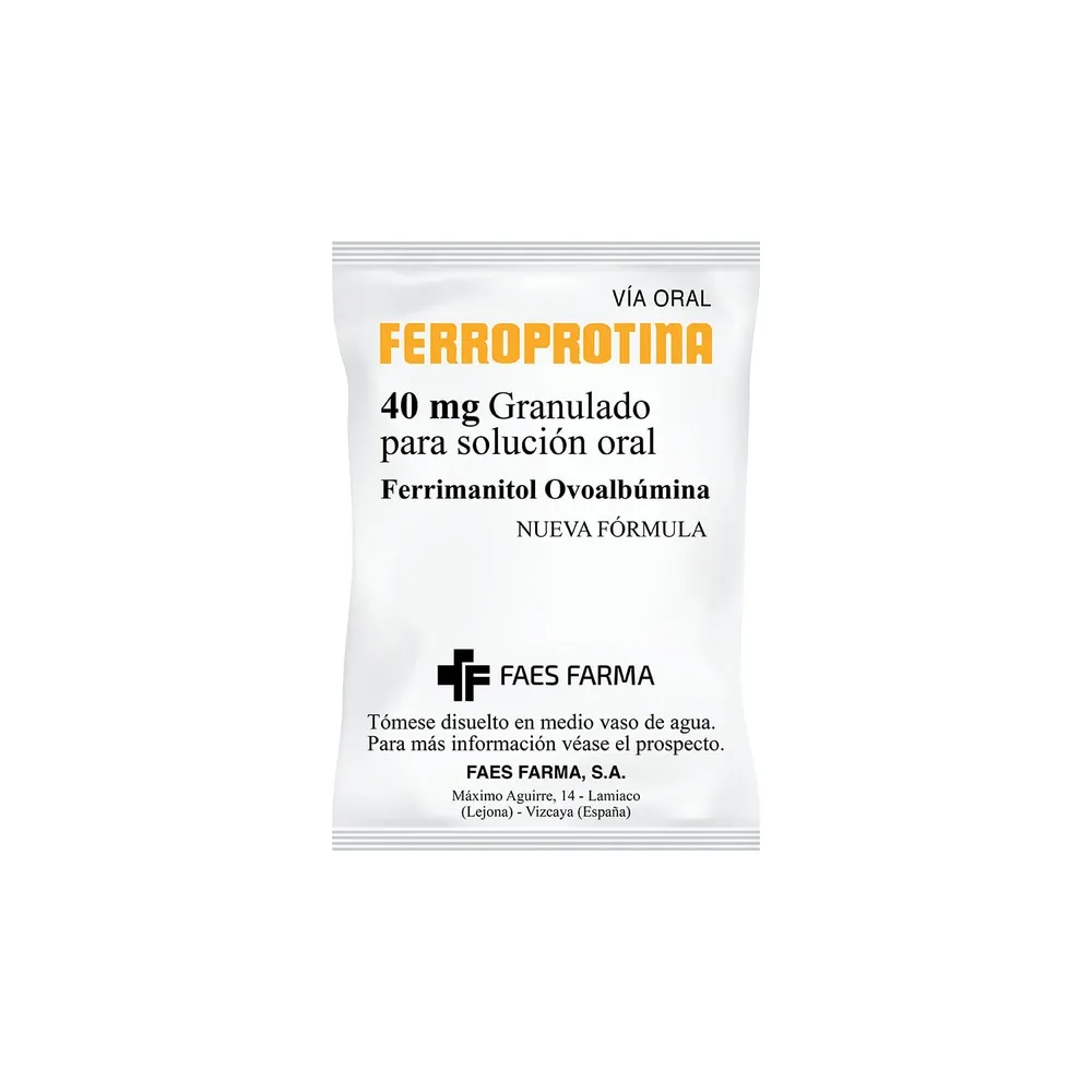 Ferroprotina 40 mg granules for oral solution powder for oral solution