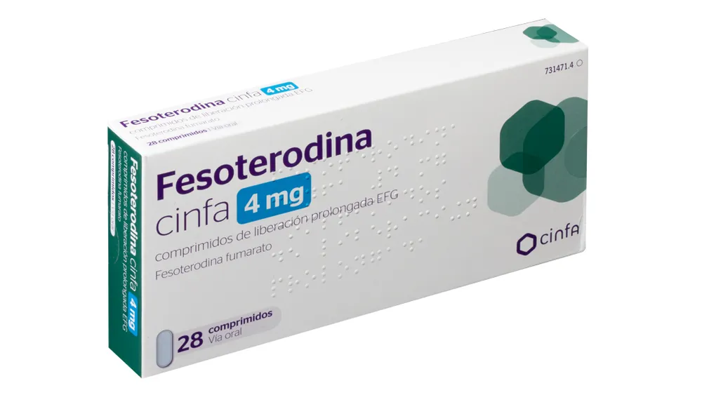 Fesoterodina CINFA 4 mg compresse a rilascio prolungato EFG compresse, a rilascio prolungato