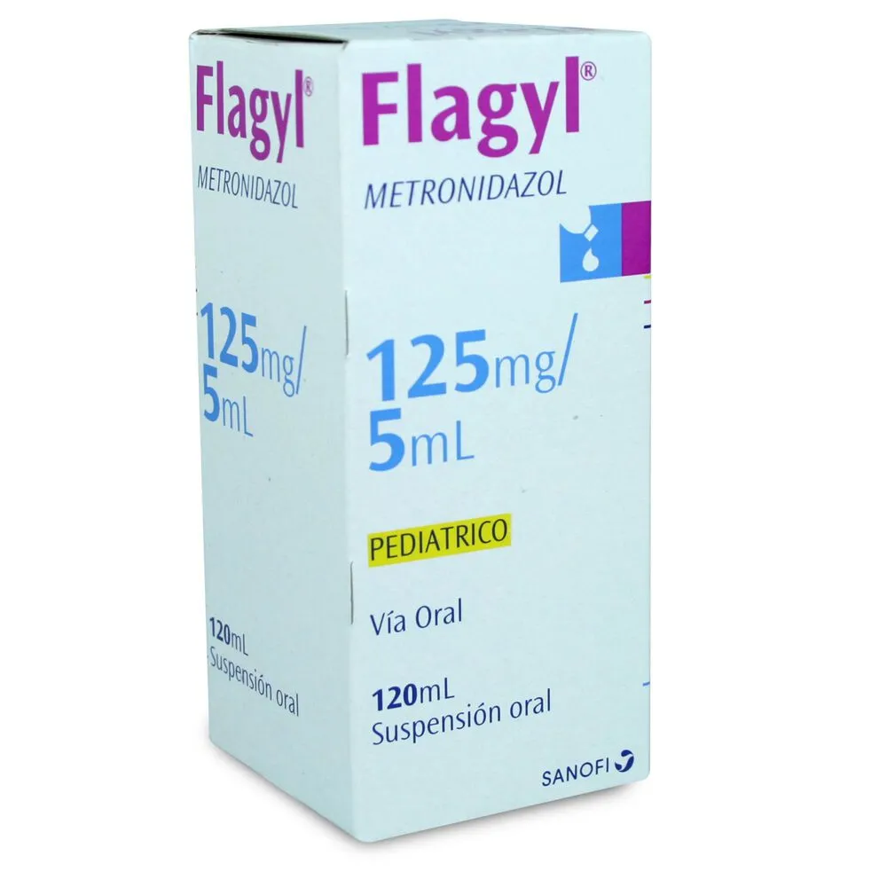 Flagyl 125 mg/5 ml oral suspension suspension, oral
