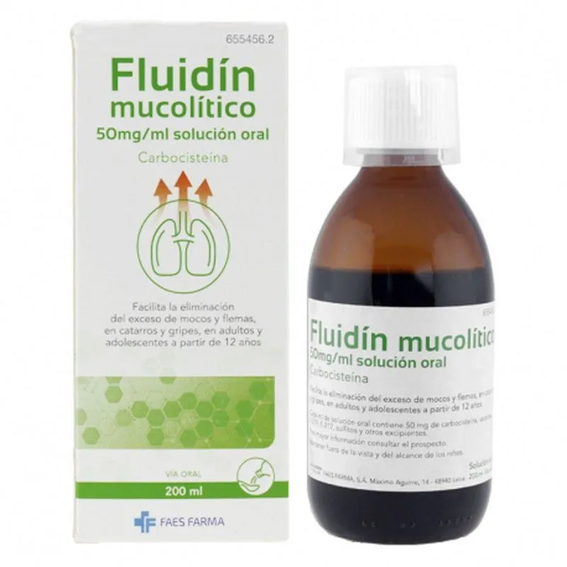 Fluidin mucolytic 50 mg/ml oral solution solution, oral