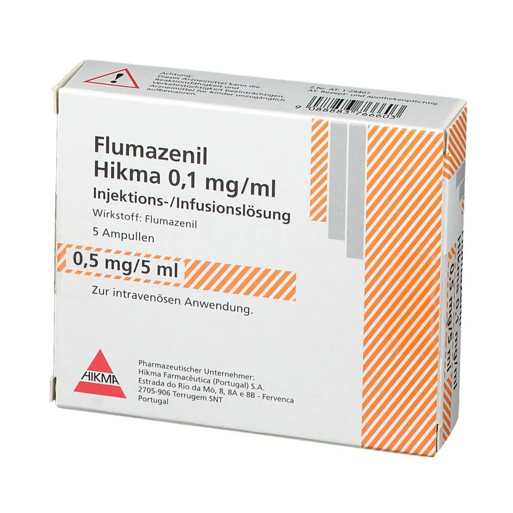 Flumazenil Hikma 0.1 mg/ml solution for injection and infusion EFG solution for injection and for infusion