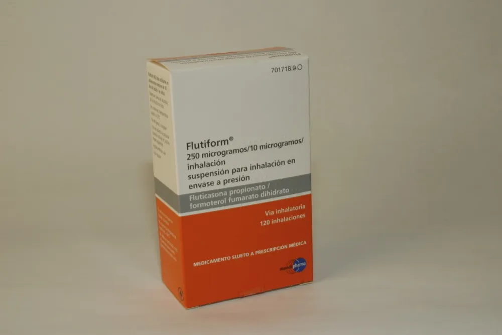 Flutiform 250 micrograms/10 micrograms/inhalation suspension for inhalation in pressurised container suspension for inhalation in pressurized container