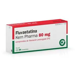 Fluvastatin Kern Pharma 80 mg prolonged-release tablets EFG tablets, prolonged-release