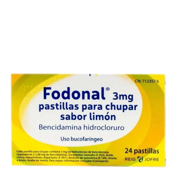 Fodonal 3 mg lozenges lemon-flavoured lozenges, for sucking