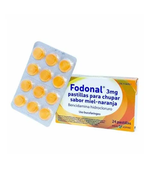 Fodonal 3 mg lozenges honey-orange flavour lozenges, for sucking