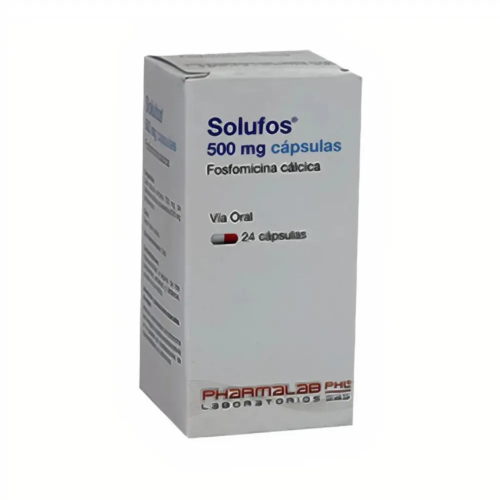 FOSFOMICINA CALCICA SOLUFOS 500 MG CAPSULAS DURAS CÁPSULA DURA