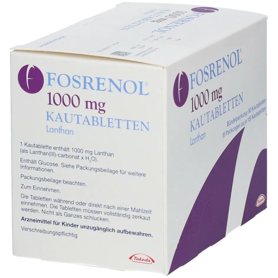 Fosrenol 1000 mg compresse masticabili compresse, masticabili
