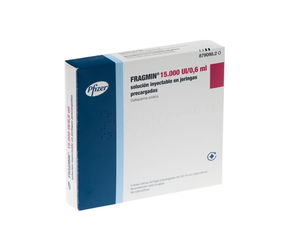 FRAGMIN 15.000 UI/0,6 ml SOLUCION INYECTABLE EN JERINGAS PRECARGADAS SOLUCIÓN INYECTABLE EN JERINGA PRECARGADA