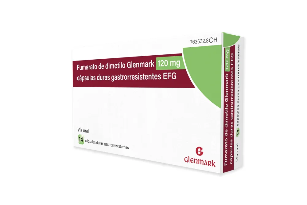 Fumarato di dimetile Glenmark 120 mg capsule rigide gastroresistenti EFG capsula, dura gastrorresistente