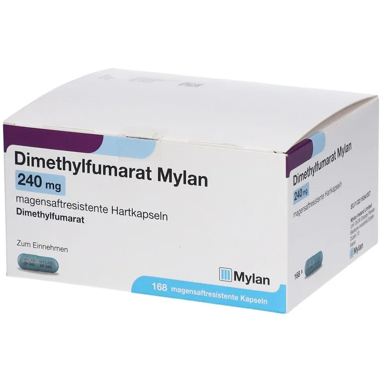 FUMARATO DE DIMETILO MYLAN 240 MG CAPSULAS DURAS GASTRORRESISTENTES EFG CÁPSULA DURA GASTRORRESISTENTE
