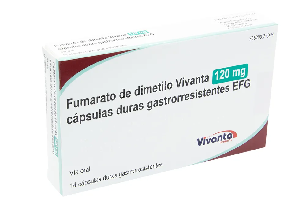 Dimethyl fumarate Vivanta 120 mg gastro-resistant hard capsules EFG capsules, hard, enteric-coated