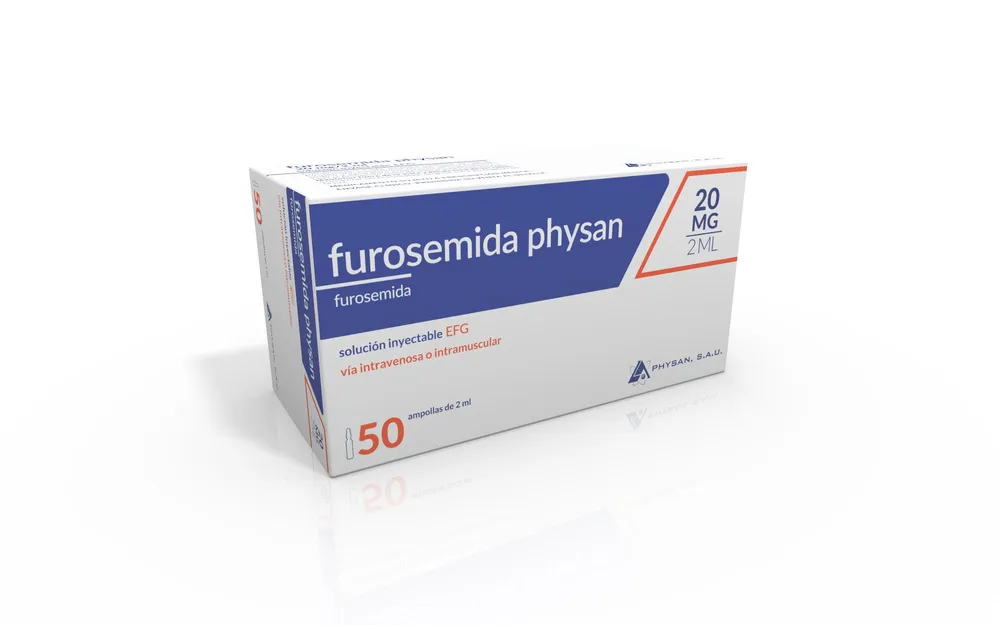 Furosemide Physan 20 mg/2 ml solution for injection EFG solution for injection