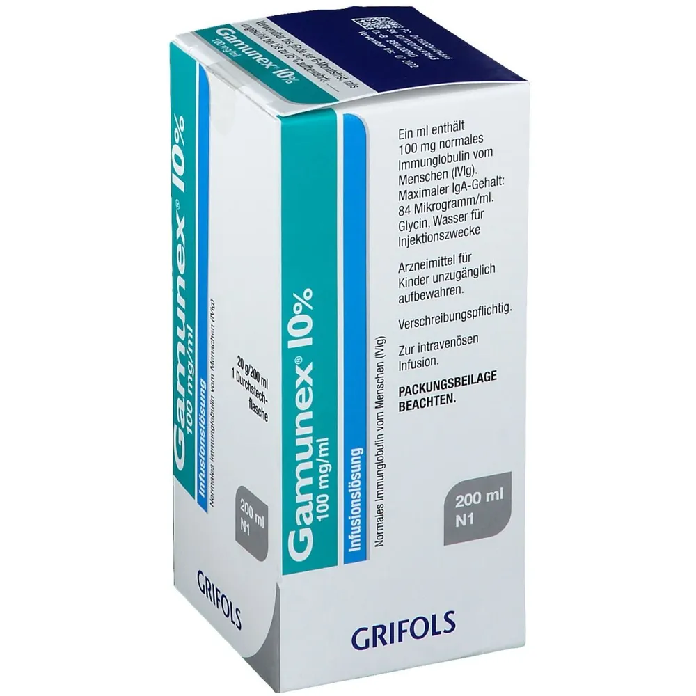 Gamunex 100 mg/ml soluzione per infusione soluzione per infusione