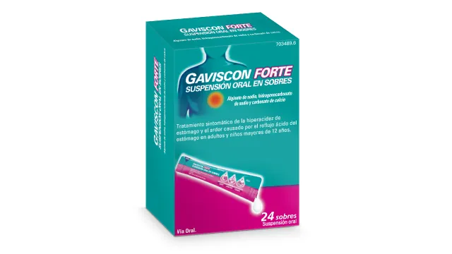 GAVISCON FORTE SUSPENSION ORAL EN SOBRES SUSPENSIÓN ORAL