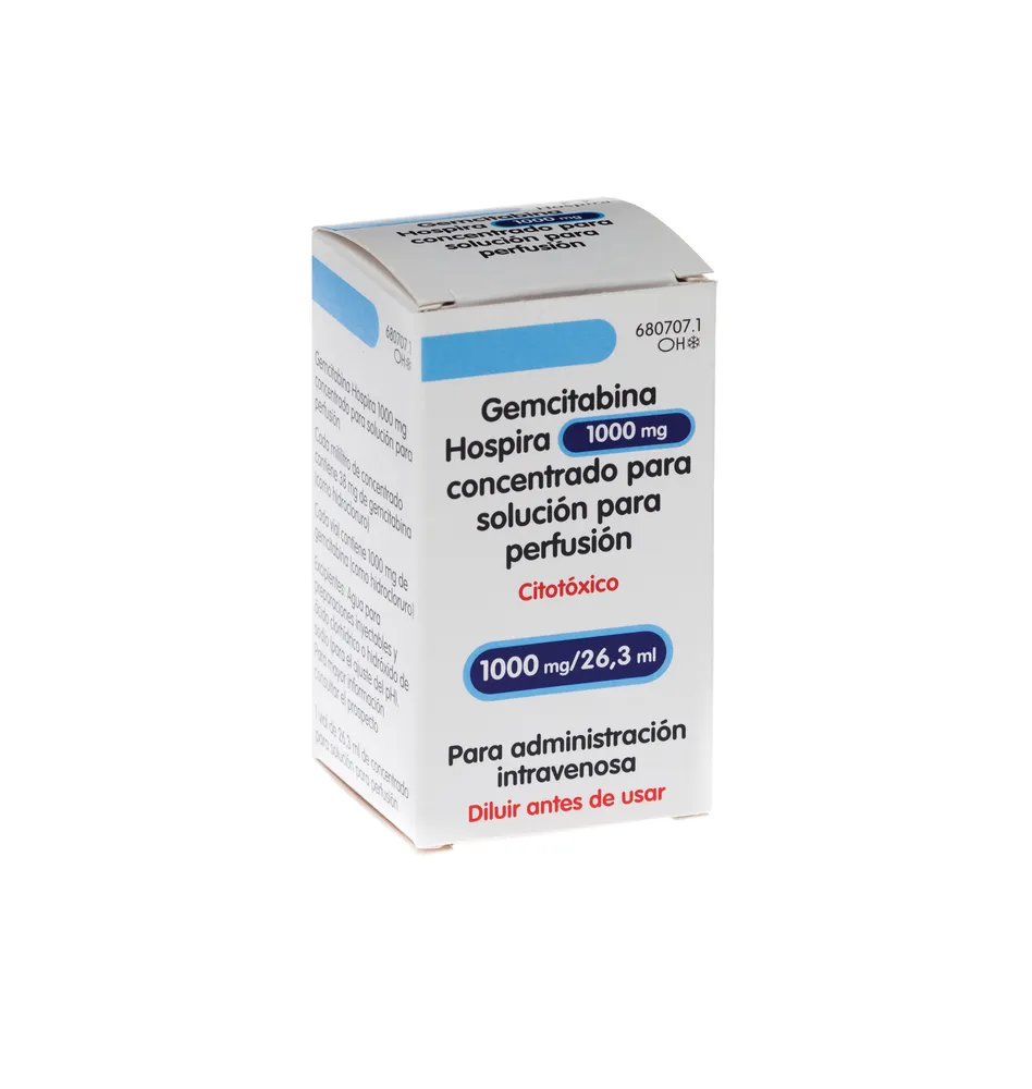 Gemcitabine Hospira 1000 mg concentrate for solution for infusion solution for infusion, concentrate