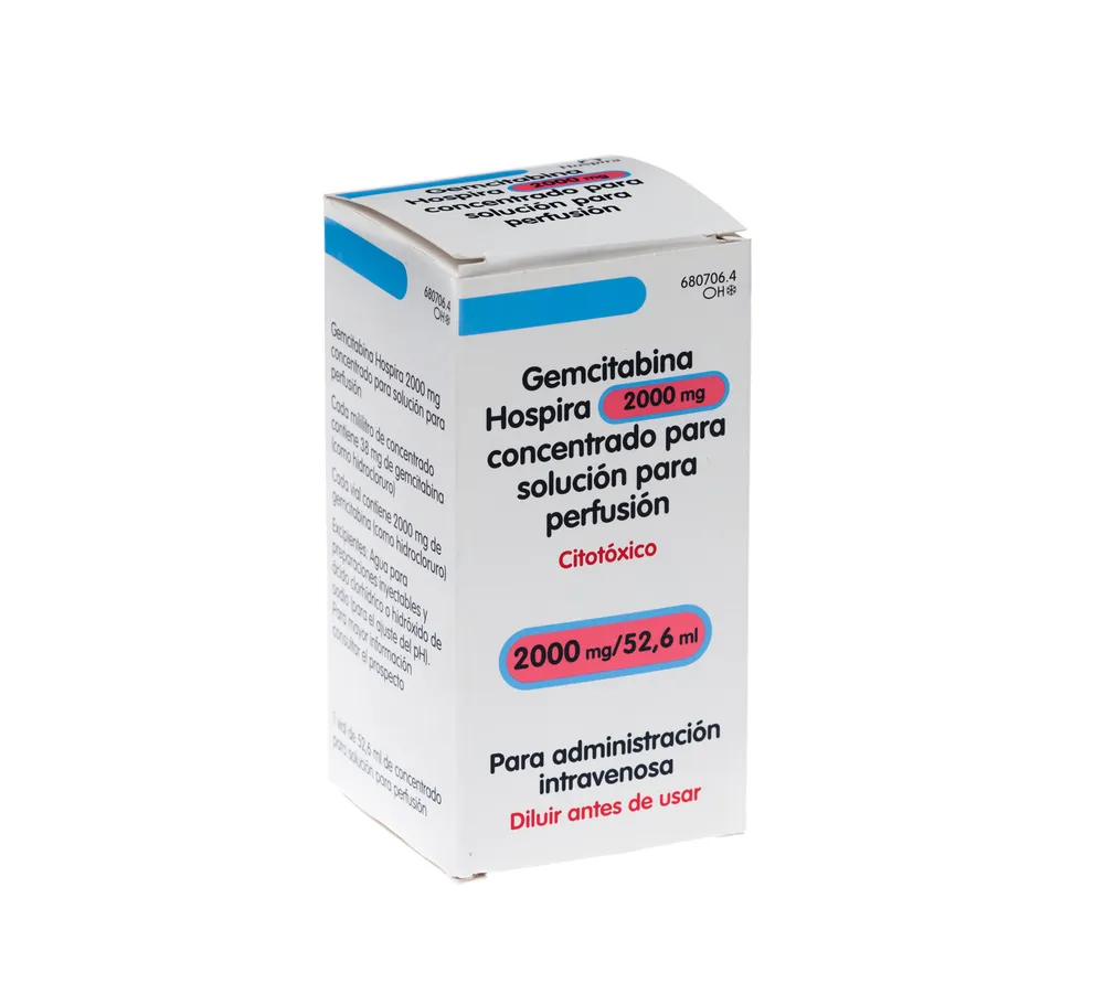 Gemcitabine Hospira 2000 mg concentrate for solution for infusion solution for infusion, concentrate