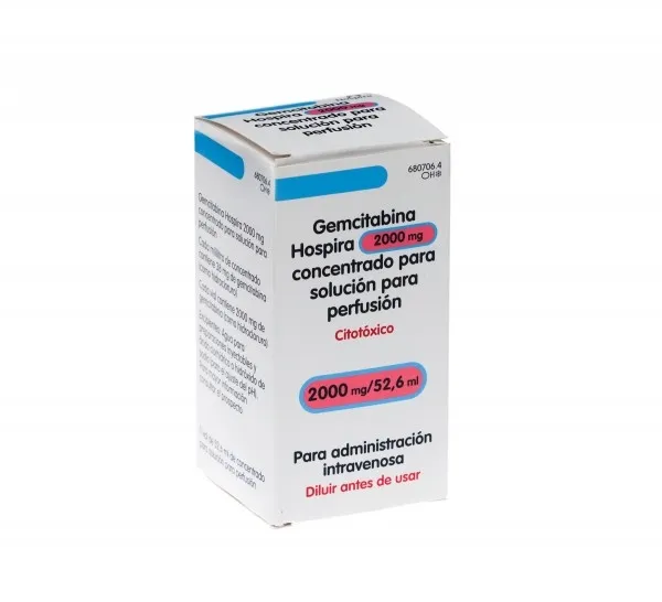 Gemcitabine Prasfarma 2,000 mg concentrate for solution for infusion solution for infusion, concentrate