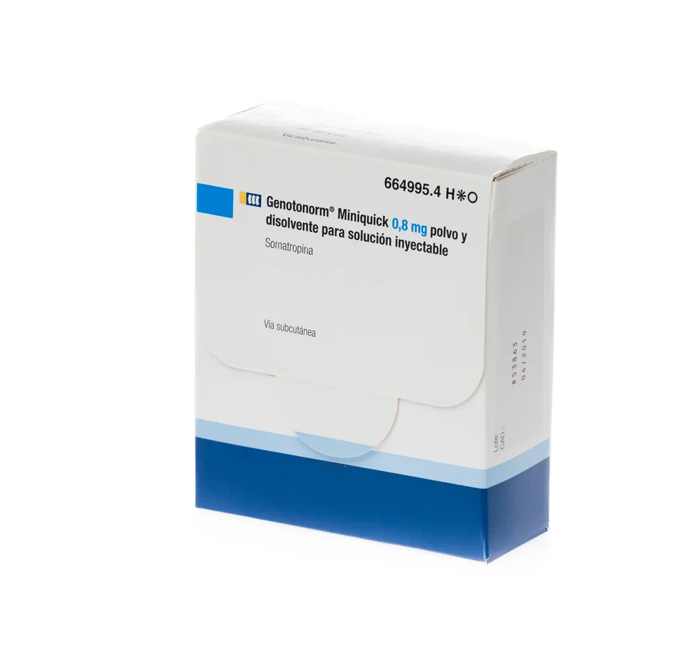 Genotropin Miniquick 0.8 mg powder and solvent for solution for injection powder and solvent for solution for injection