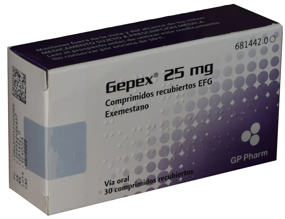 GEPEX 25 mg COMPRIMIDOS RECUBIERTOS EFG COMPRIMIDO RECUBIERTO