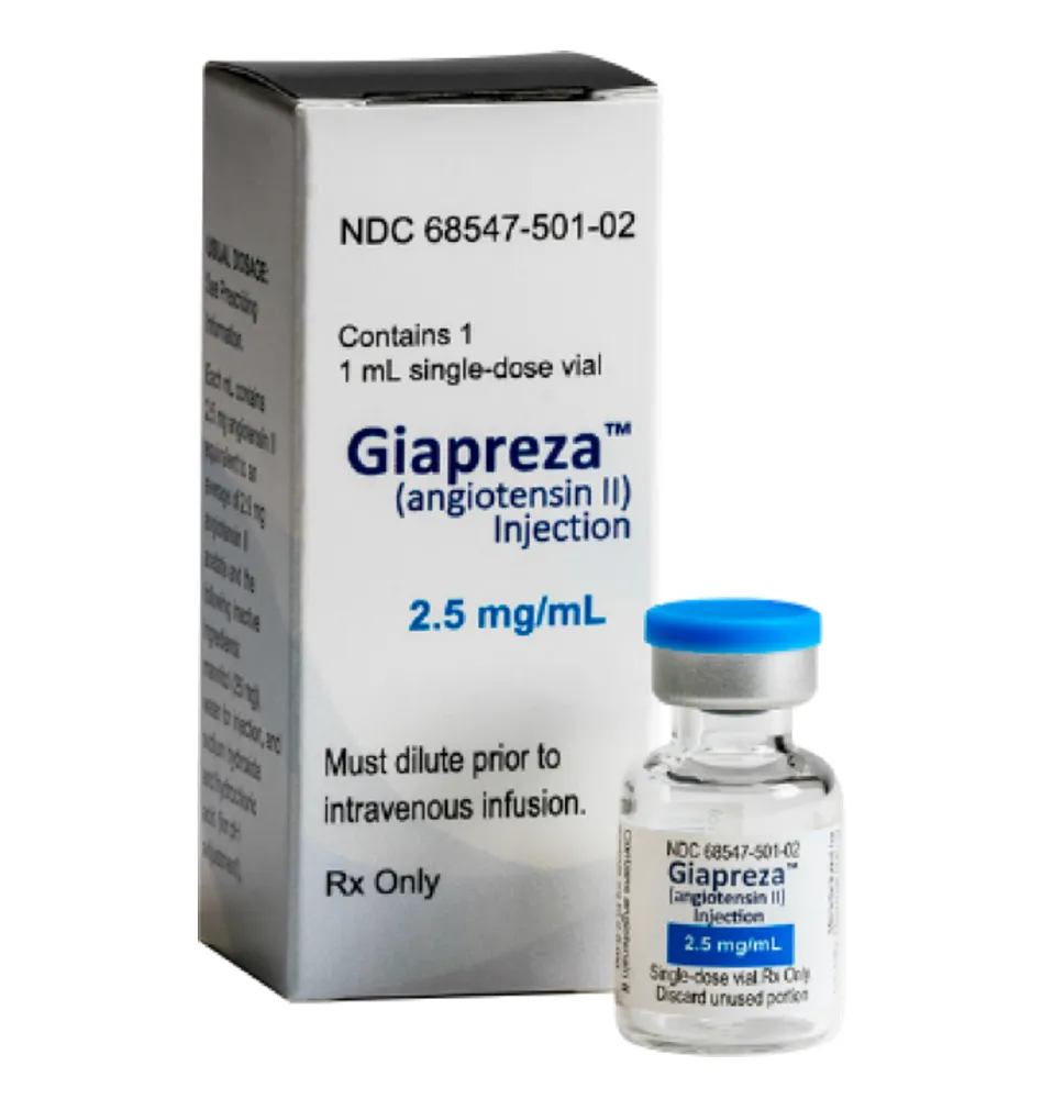 Giapreza 2,5 mg/ml concentrato per soluzione per infusione soluzione per infusione, concentrato per preparazione di