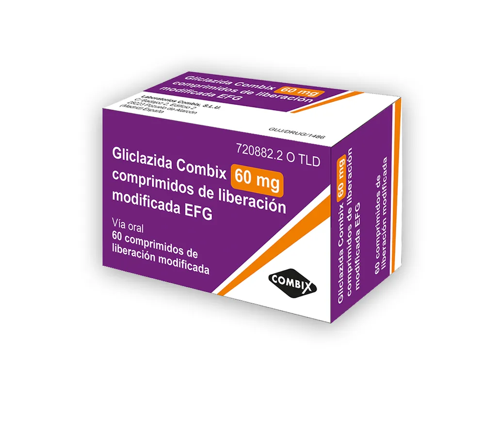 Gliclazide Combix 60 mg modified-release tablets EFG tablets, modified release