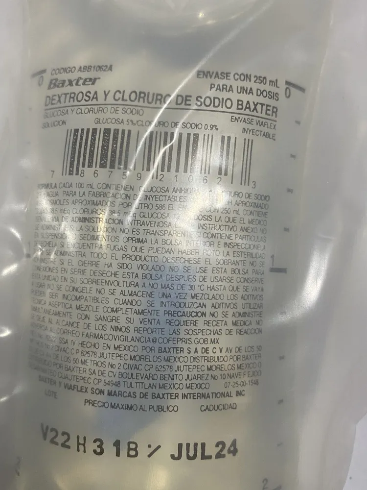 Glucose 3.33% and sodium chloride 0.3% Baxter solution for infusion solution for infusion