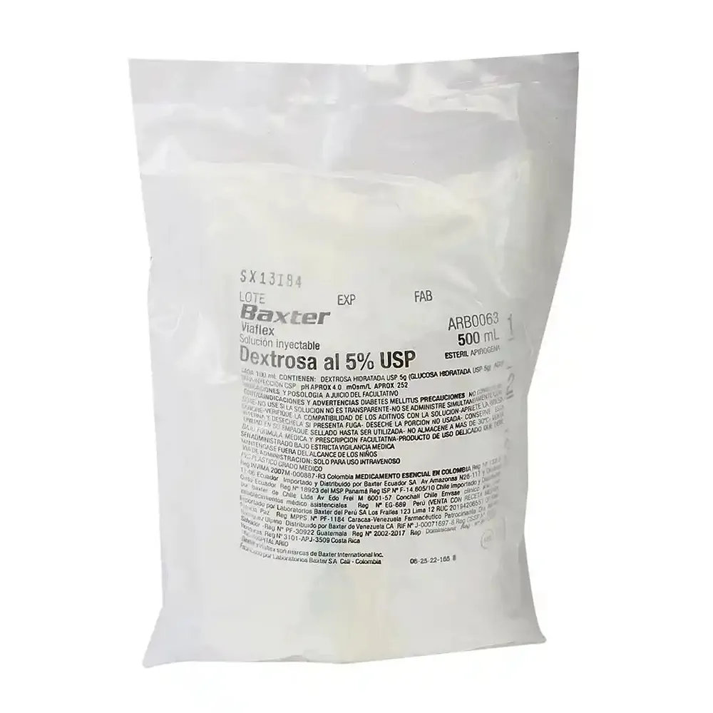 Glucose 5% and sodium chloride 0.33% Baxter solution for infusion solution for infusion