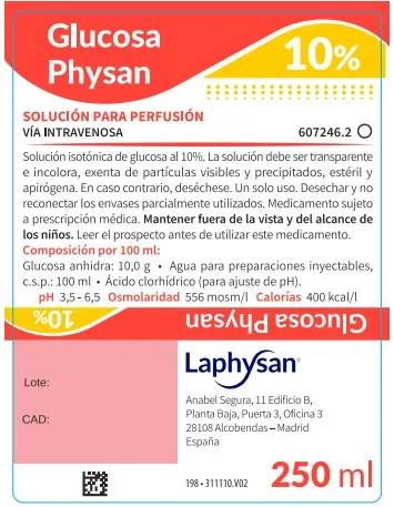 Glucosio Physan 10% soluzione per infusione soluzione per infusione
