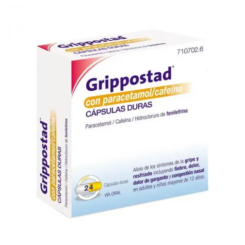 Grippostad with paracetamol/caffeine hard capsules capsules, hard