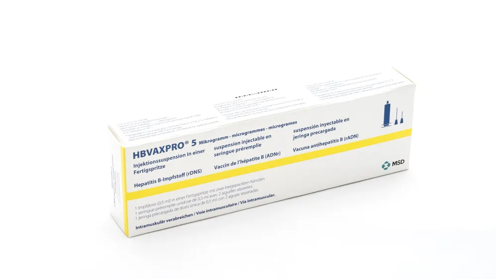 Hbvaxpro 5 microgrammi, sospensione iniettabile in siringa preriempita sospensione per iniezione