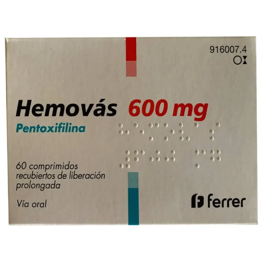 Hemovas 600 mg compresse a rilascio prolungato compresse, a rilascio prolungato