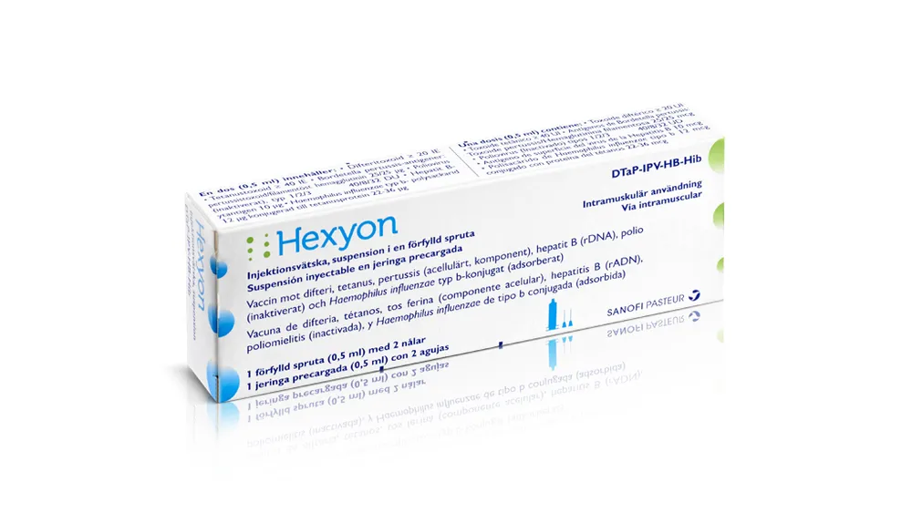 Hexyon injectable suspension in pre-filled syringe suspension for injection