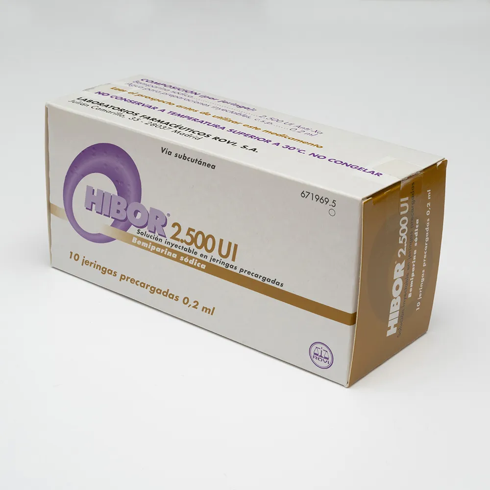Hibor 2.500 UI anti-Xa/0.2 ml solution for injection in pre-filled syringes solution for injection in a pre-filled syringe