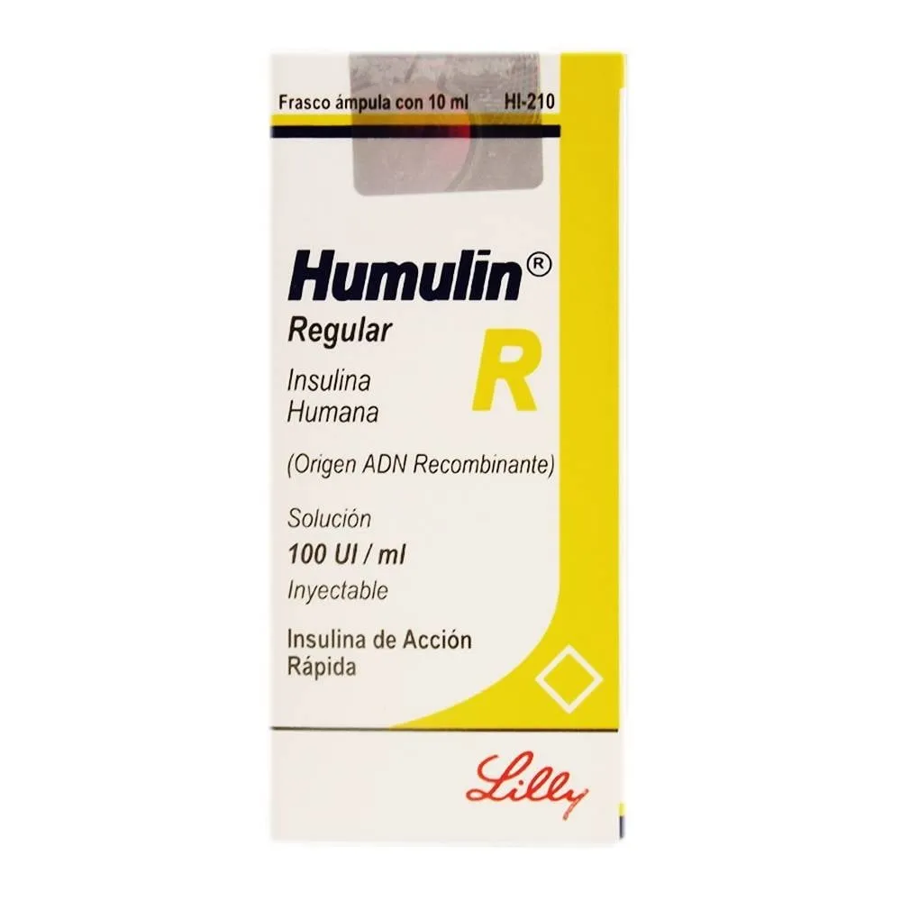 Humulina Regular 100 IU/mL solution for injection in vial solution for injection