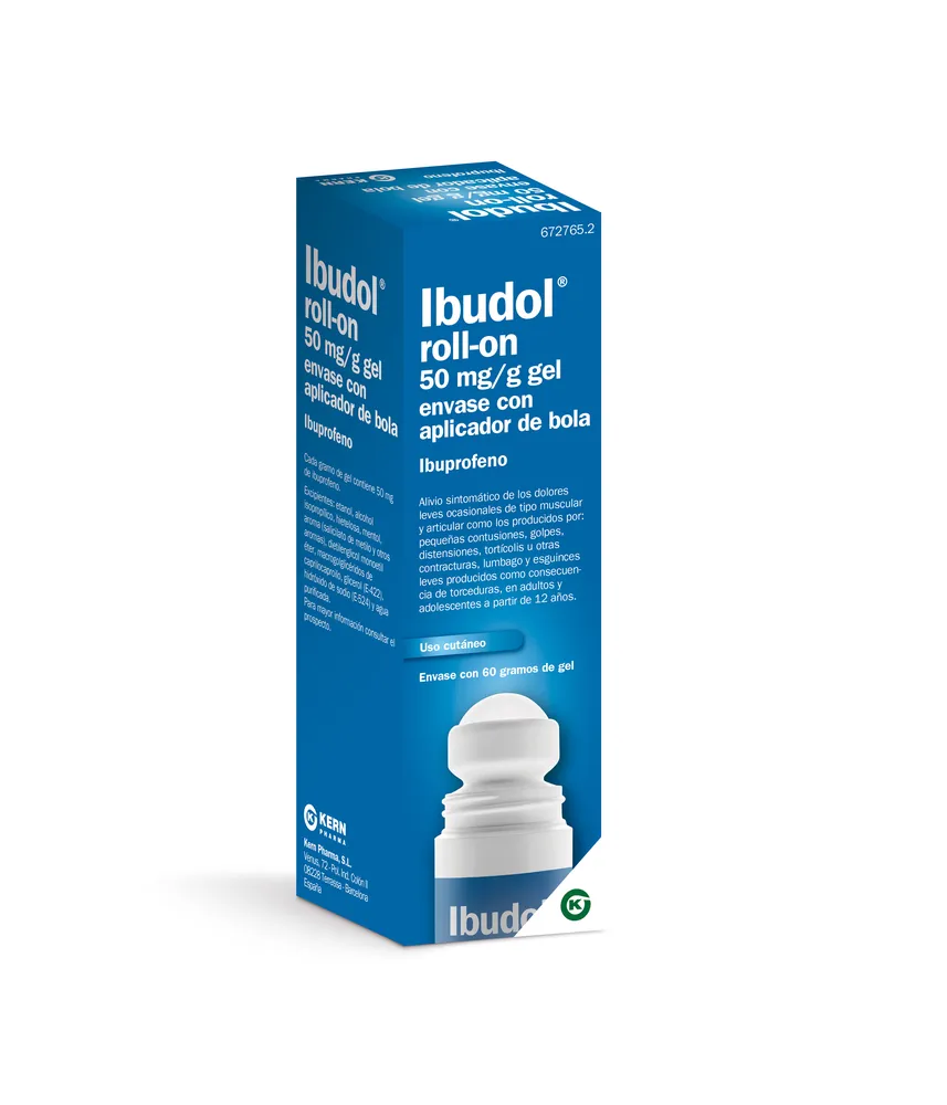 Ibudol Roll-on 50 mg/g gel contenitore con applicatore a sfera gel