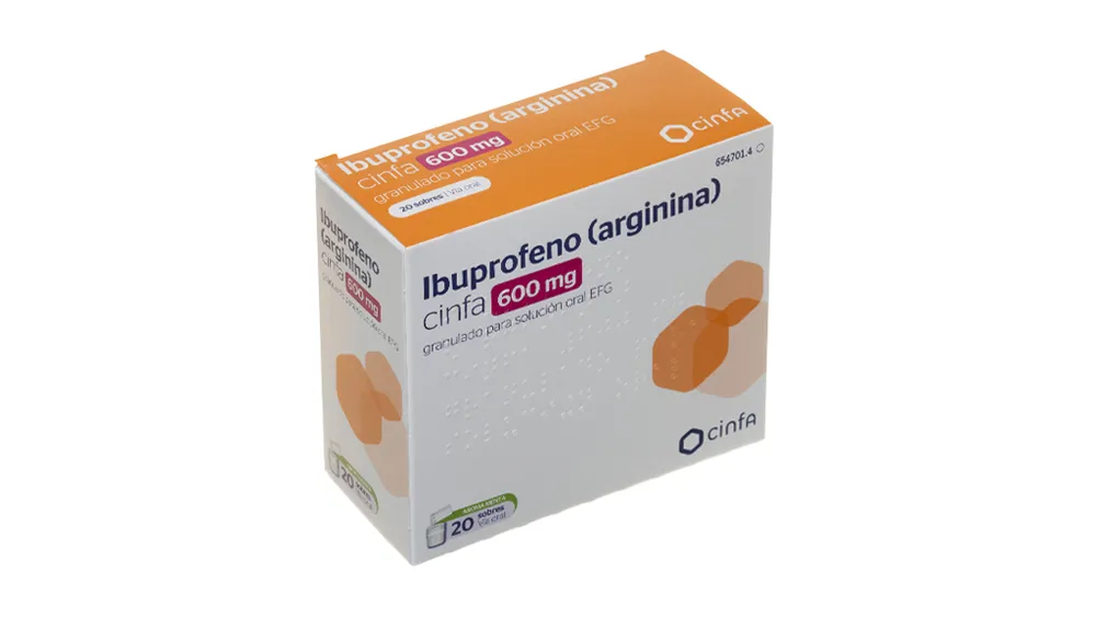 Ibuprofen (arginine) Cinfa 600 mg granules for oral solution EFG powder for oral solution
