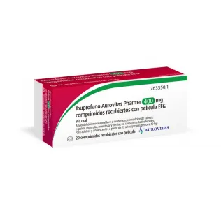 Ibuprofene Aurovitas Spain 400 mg compresse rivestite con film EFG compresse, rivestite con film
