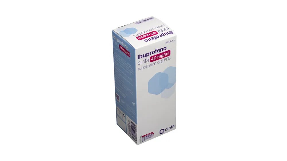 Ibuprofen CINFA 40 mg/ml oral suspension EFG suspension, oral
