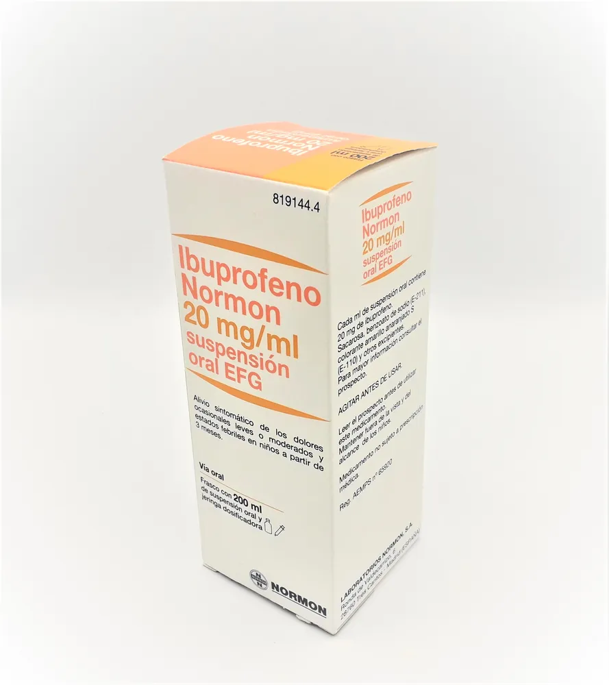 Ibuprofene Normon 20 mg/ml sospensione orale EFG sospensione, orale
