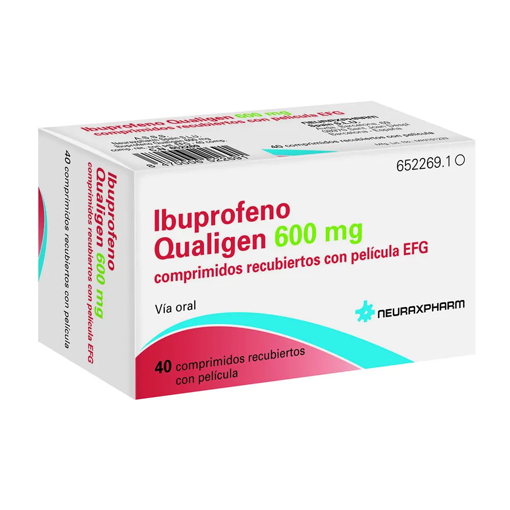 Ibuprofen Qualigen 600 mg film-coated tablets EFG tablets, film-coated