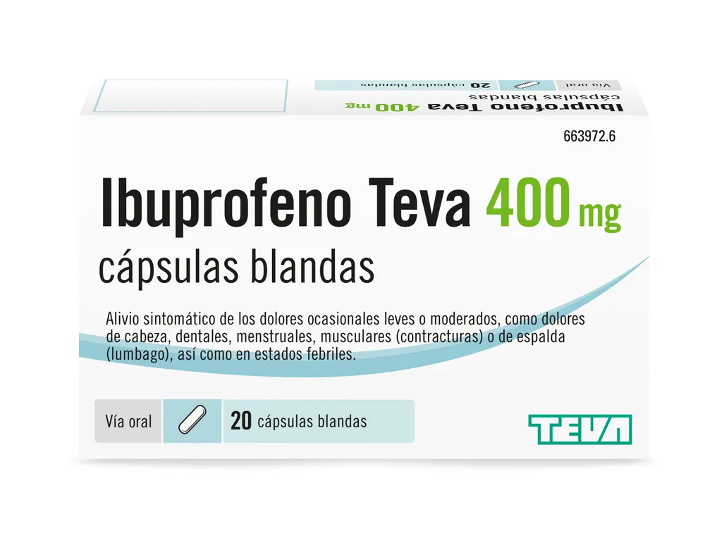 Ibuprofen Teva 400 mg film-coated tablets EFG tablets, film-coated