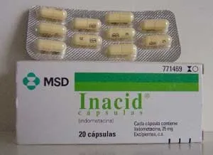 Inacid 25 mg hard capsules capsules, hard