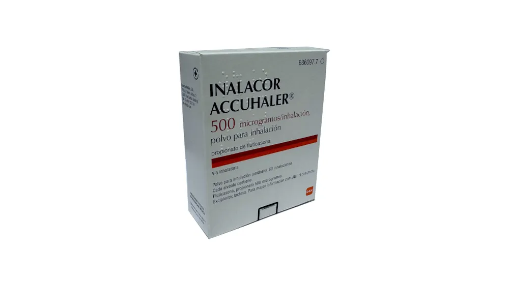 Inalacor Accuhaler 500 microgrammi/inhalazione polvere per inalazione polvere per inalazione
