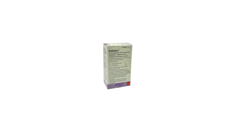 Inaladuo 25 microgrammi/50 microgrammi/inalazione, sospensione per inalazione in contenitore sotto pressione sospensione, per inalazione in contenitore sotto pressione