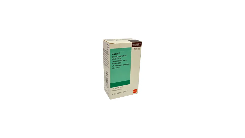 Inaspir 25 micrograms/inhalation suspension for inhalation under pressure suspension for inhalation in pressurized container