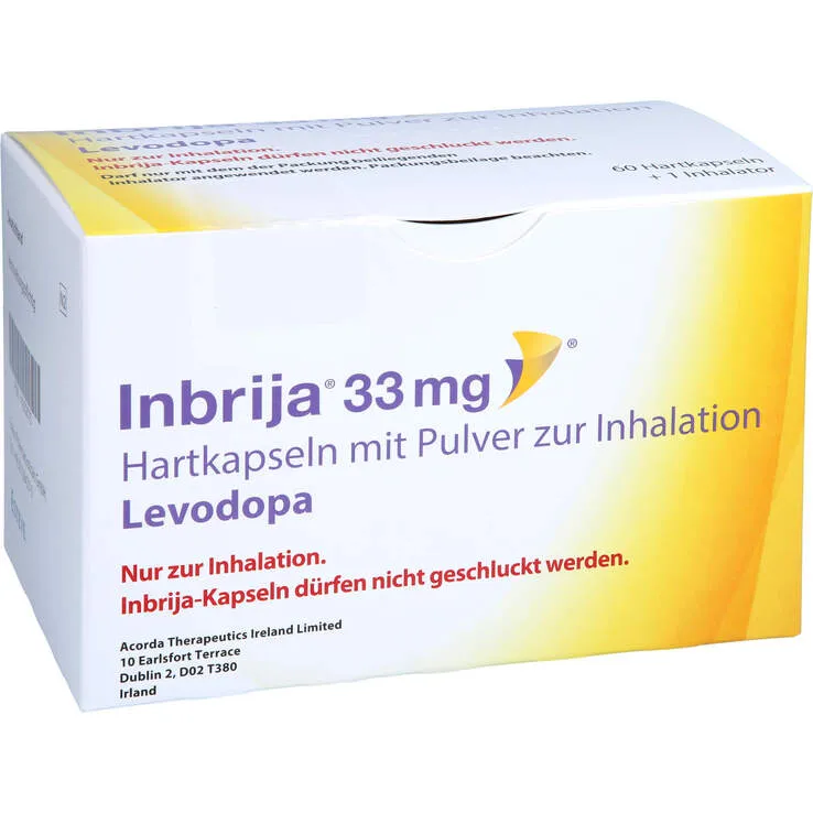 Inbrija 33 mg powder for inhalation hard capsules powder for inhalation, hard capsule