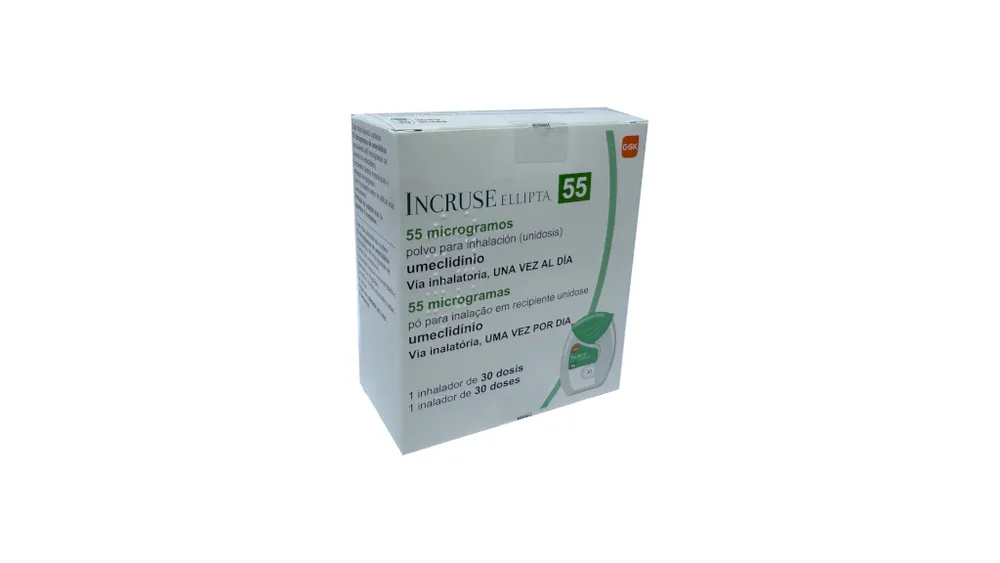 Incruse Ellipta 55 mcg inhalation powder for single dose powder for inhalation, single-dose