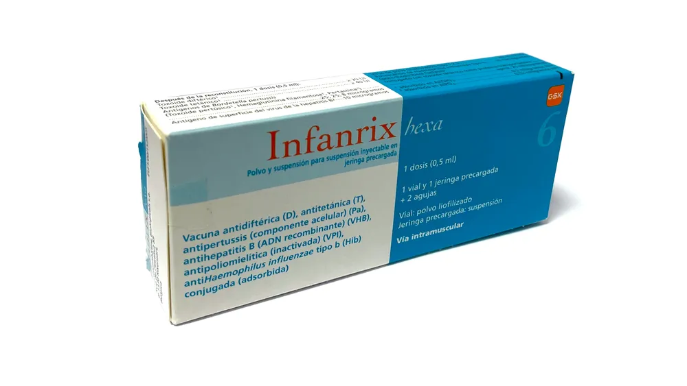 Infanrix Hexa powder and suspension for suspension for injection powder and solvent for injectable suspension